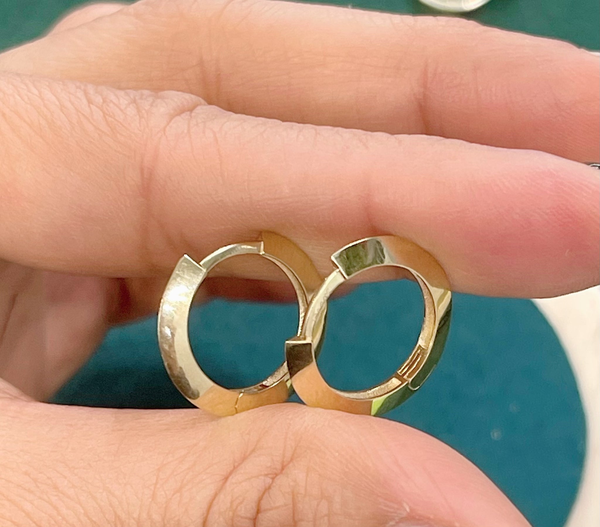 14K REAL GOLD MINI CLICK HOOP EARRINGS 14k-real-gold-mini-click-hoop-earrings
