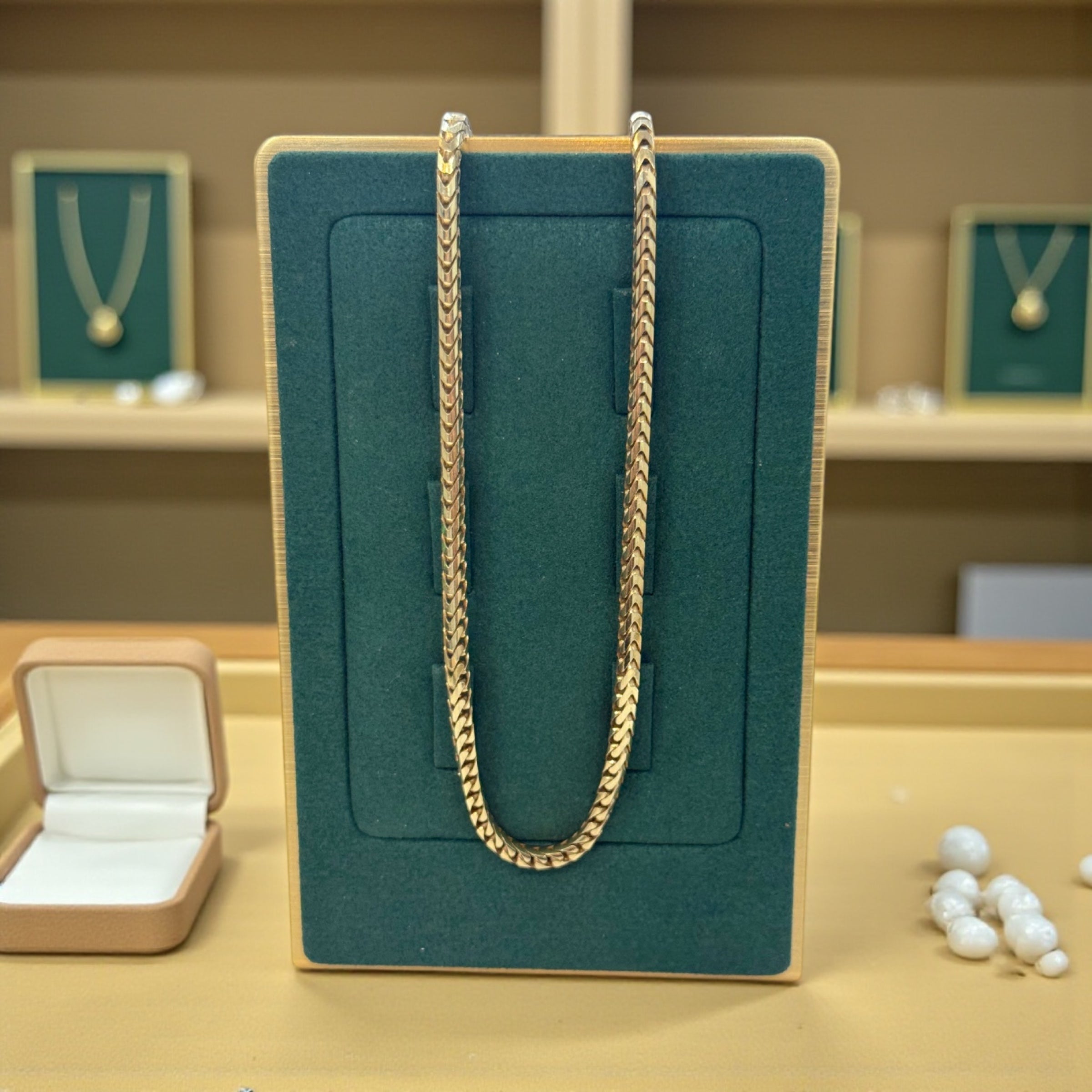 10K HEAVY SOLID REAL GOLD BEAUTIFUL FRANCO CHAIN