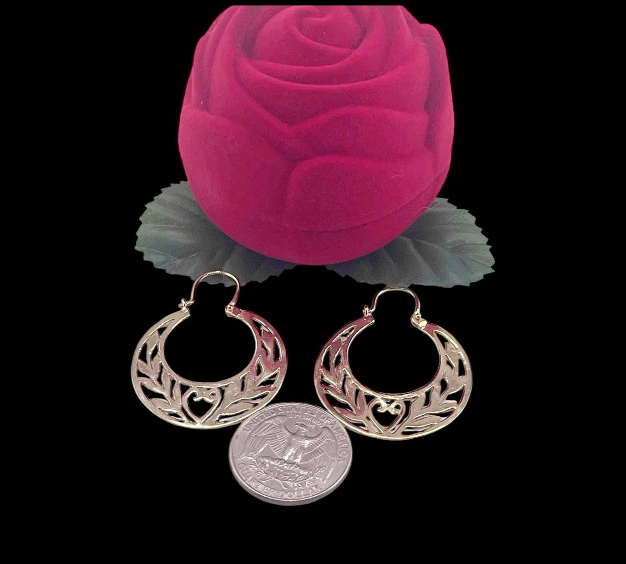 14K REAL GOLD HANDMADE CUBAN HOOP EARRINGS