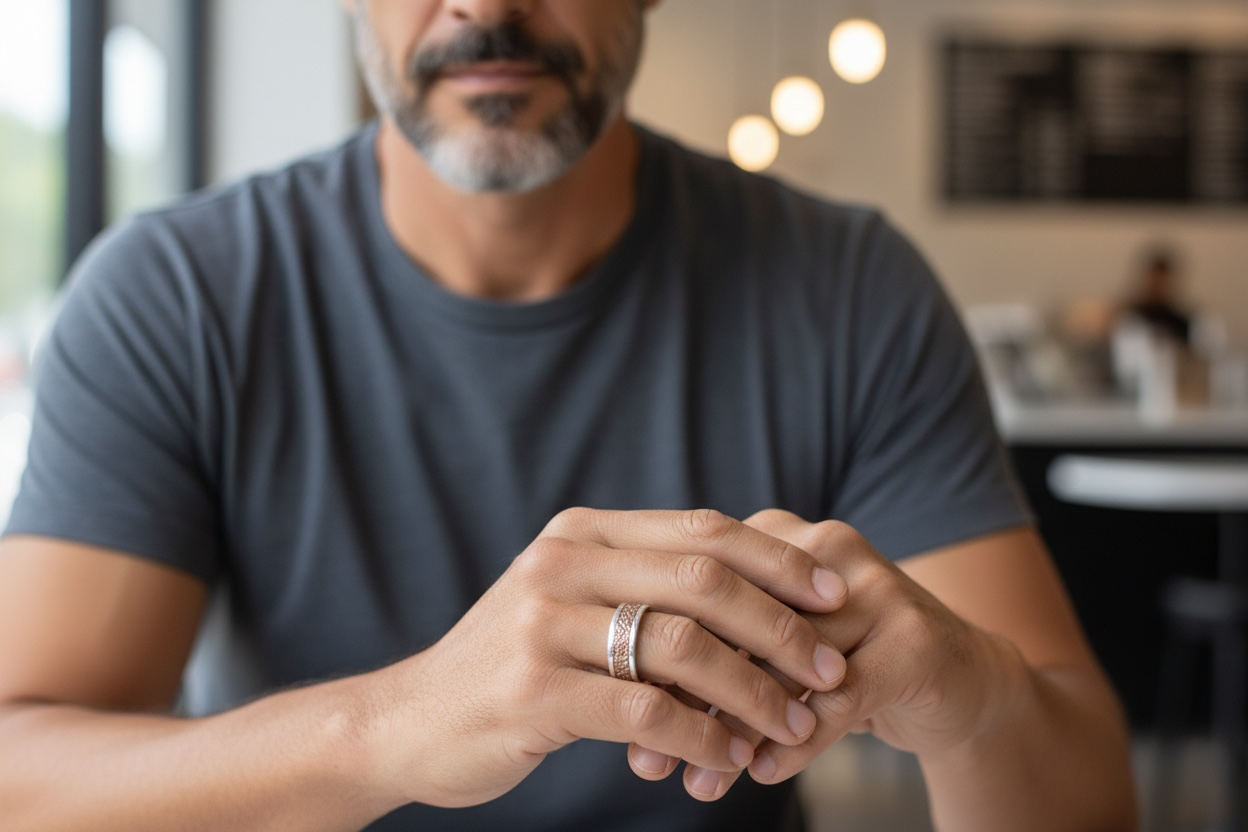 ATOCHA SILVER COPPER RING SIZE 11