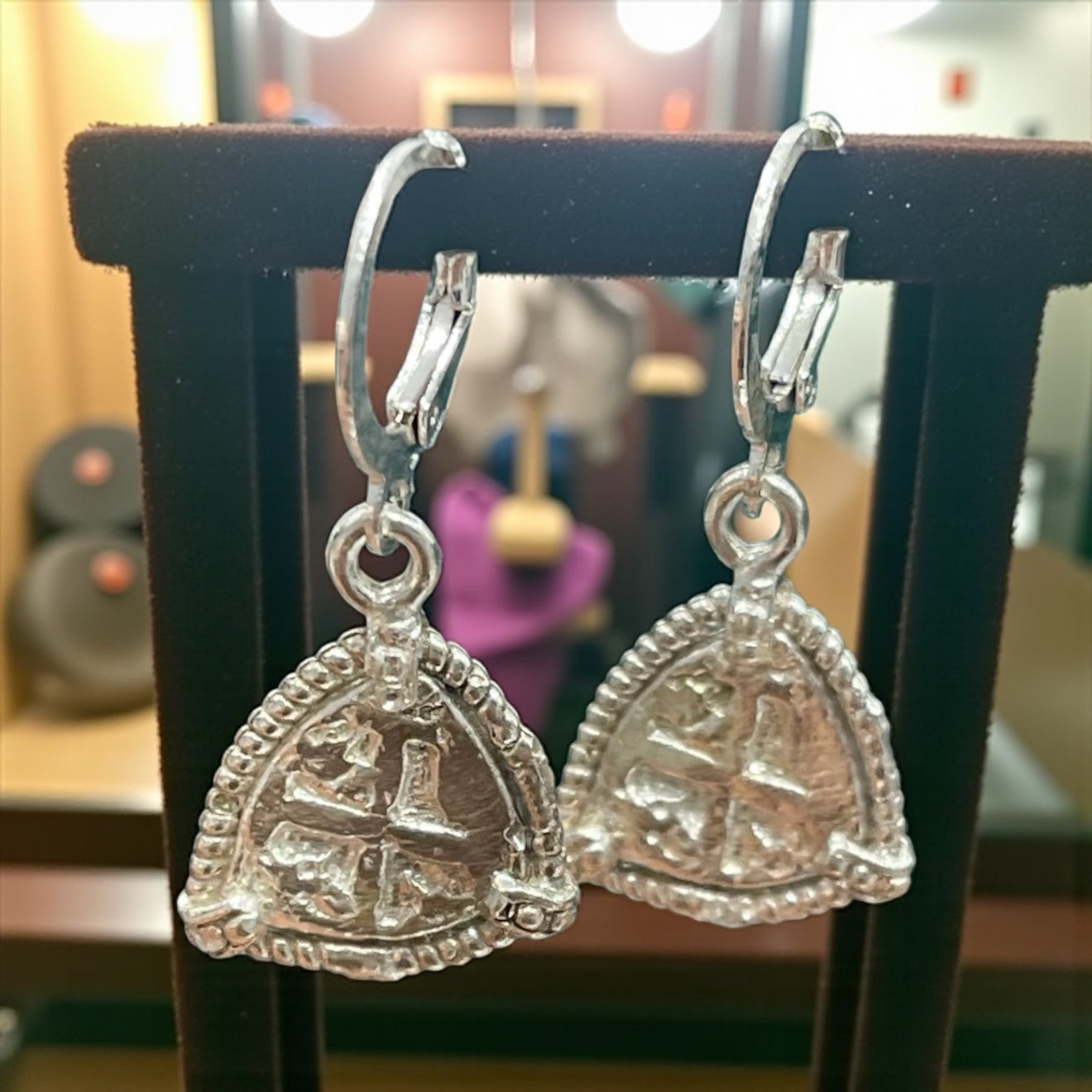 ATOCHA SILVER MINI COIN EARRINGS