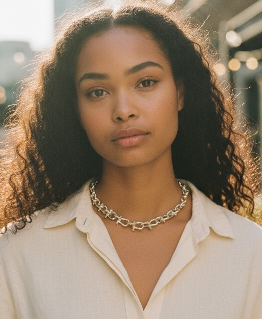 HANDMADE 925 STERLING SILVER SOLID SHACKLE CHOKER CHAIN 11MM