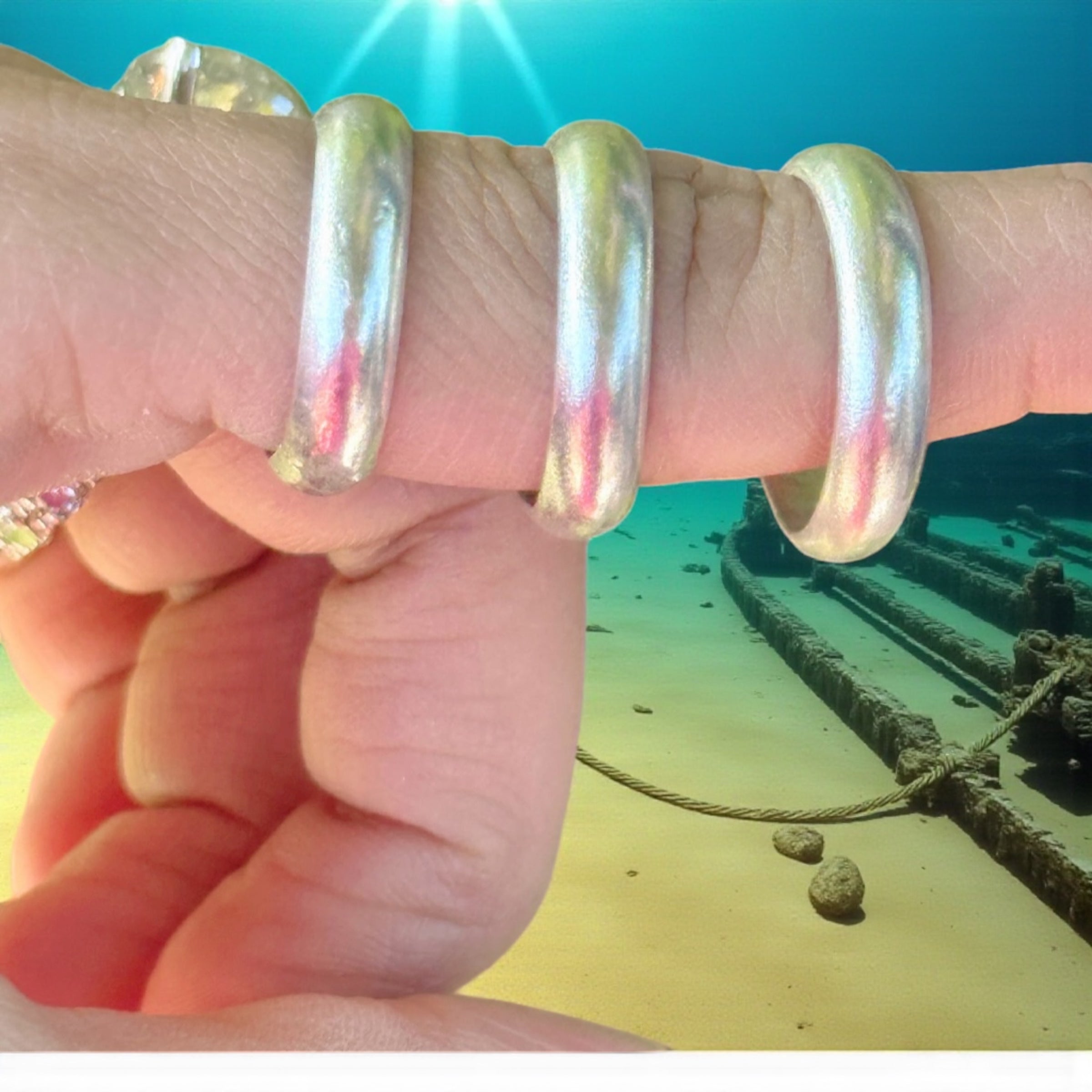 BEAUTIFUL HANDMADE 925 STERLING SILVER BAND