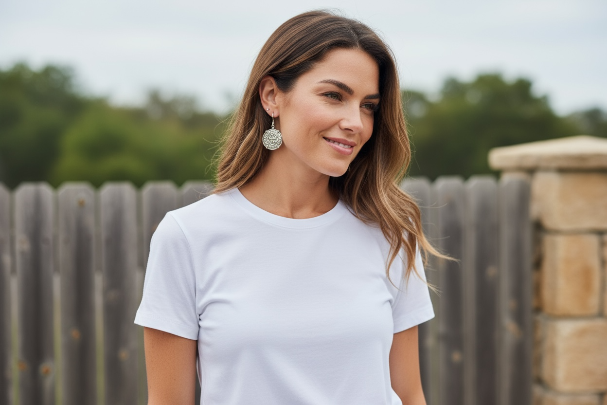 GORGEOUS ATOCHA SILVER COIN EARRINGS