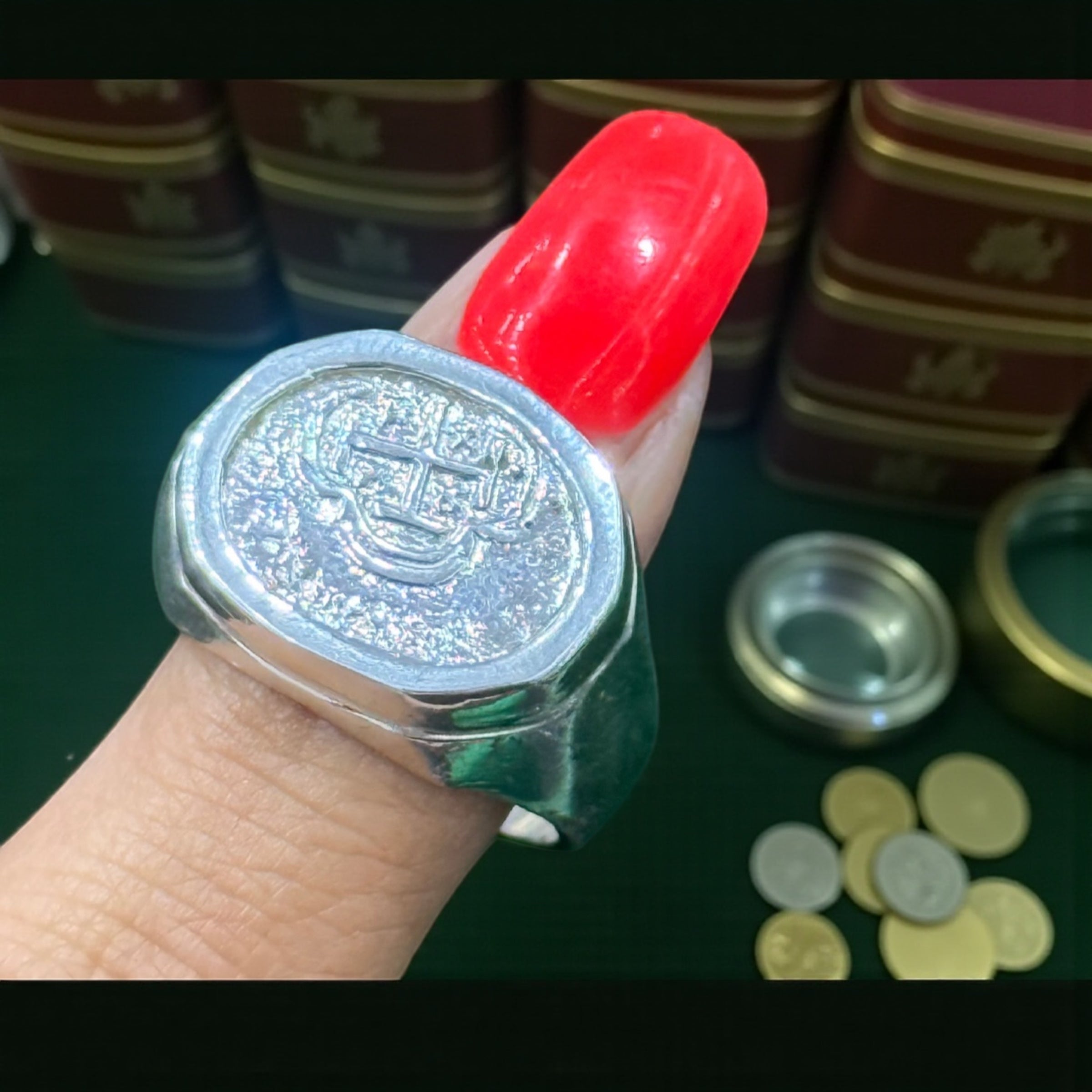 ATOCHA SILVER COIN RING UNISEX