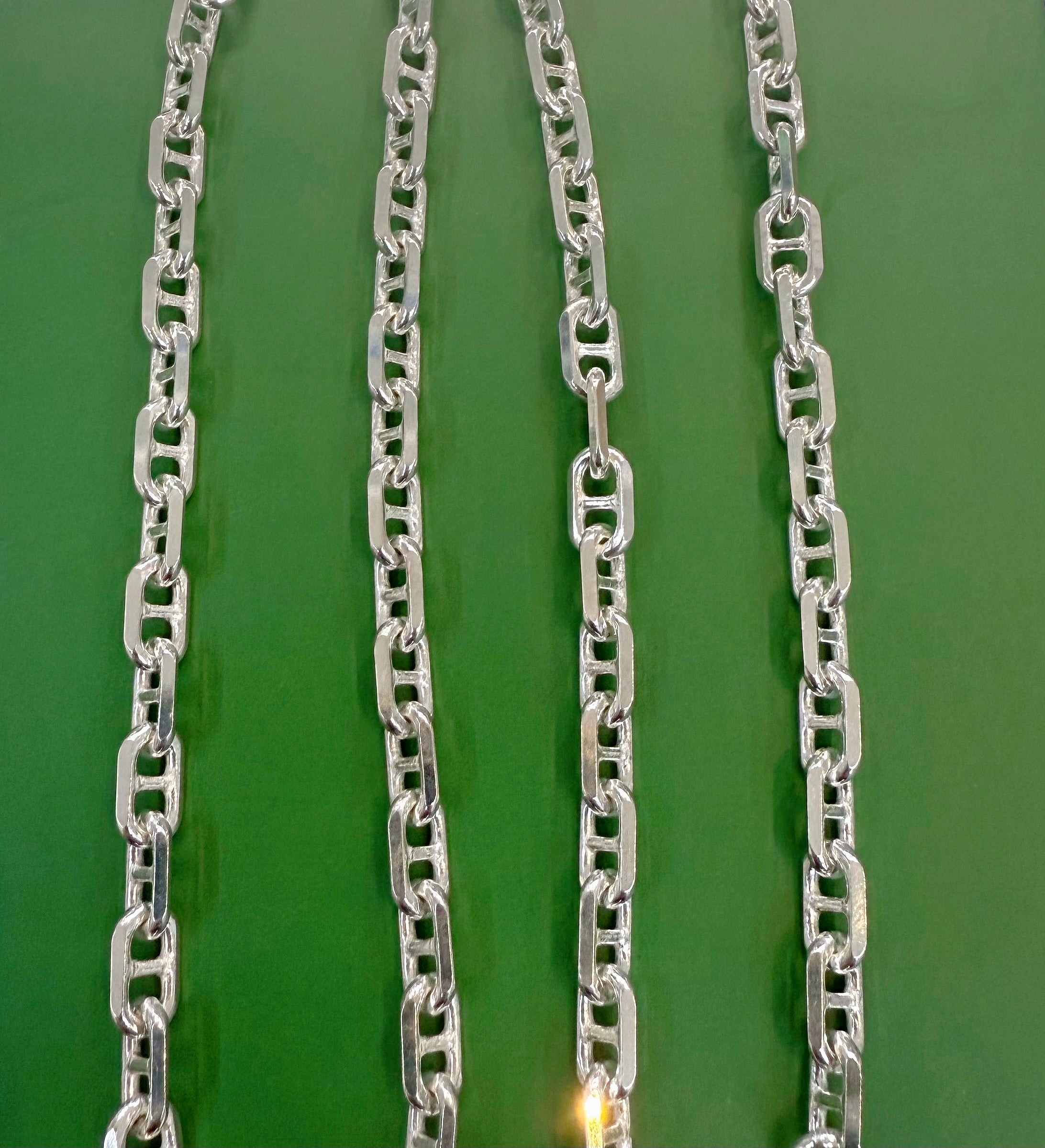 925 ITALIAN STERLING SILVER ANCHOR/MARINER LINK CHAIN 5.6MM SOLD PER PIECE