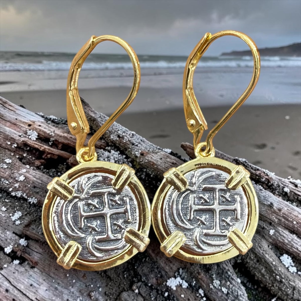 Gorgeous atocha mini coin earrings 13mm
