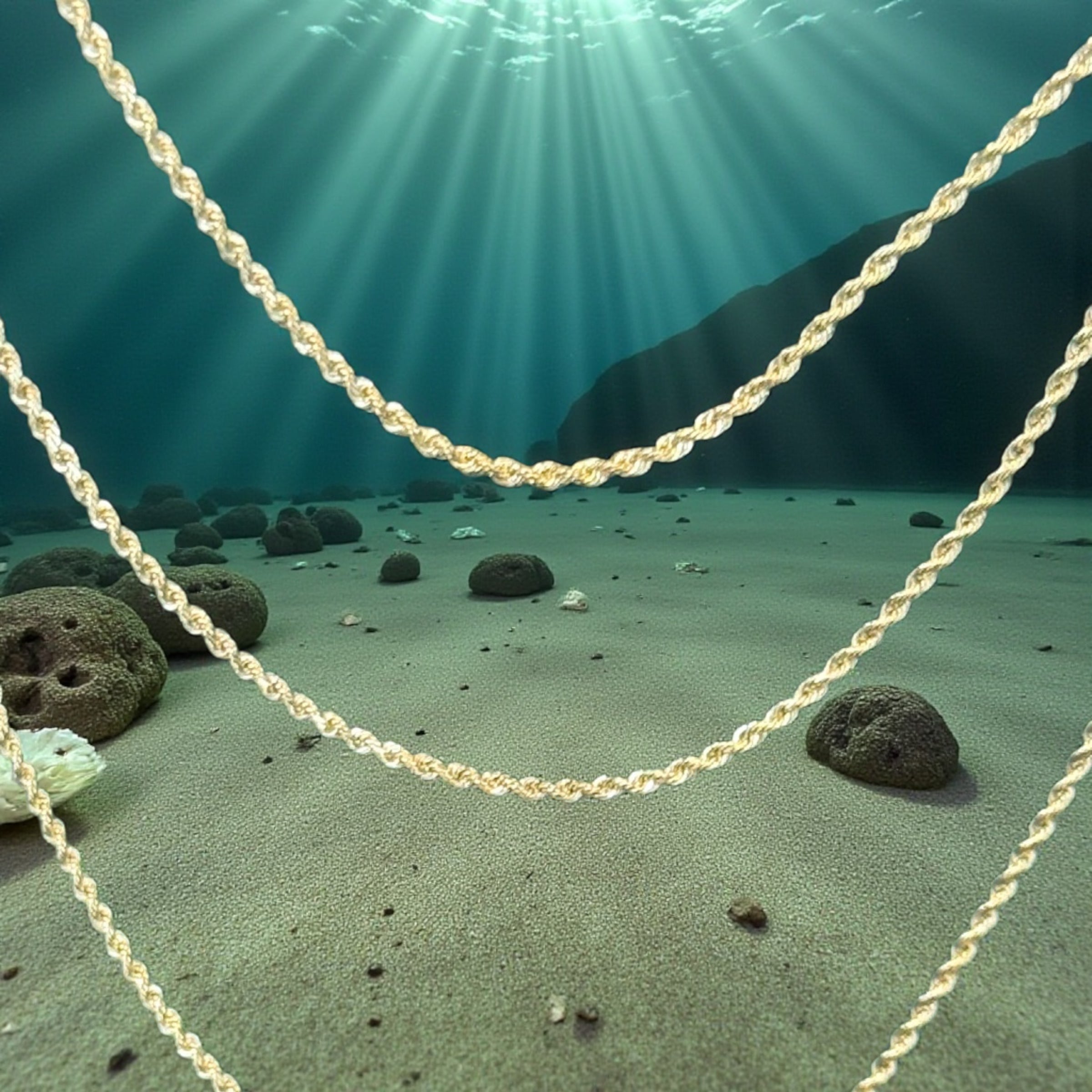 14K SOLID REAL GOLD BEAUTIFUL ROPE CHAIN 1.5MM SOLD PER PIECE