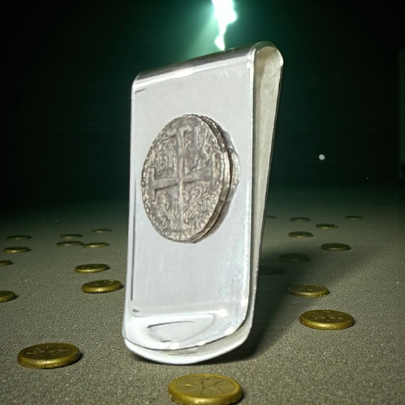 Atocha coin money clip in 925 solid sterling silver