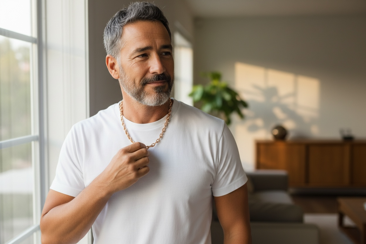 MONEY CHAIN 925 solid sterling silver rose gold 7mm 20” long