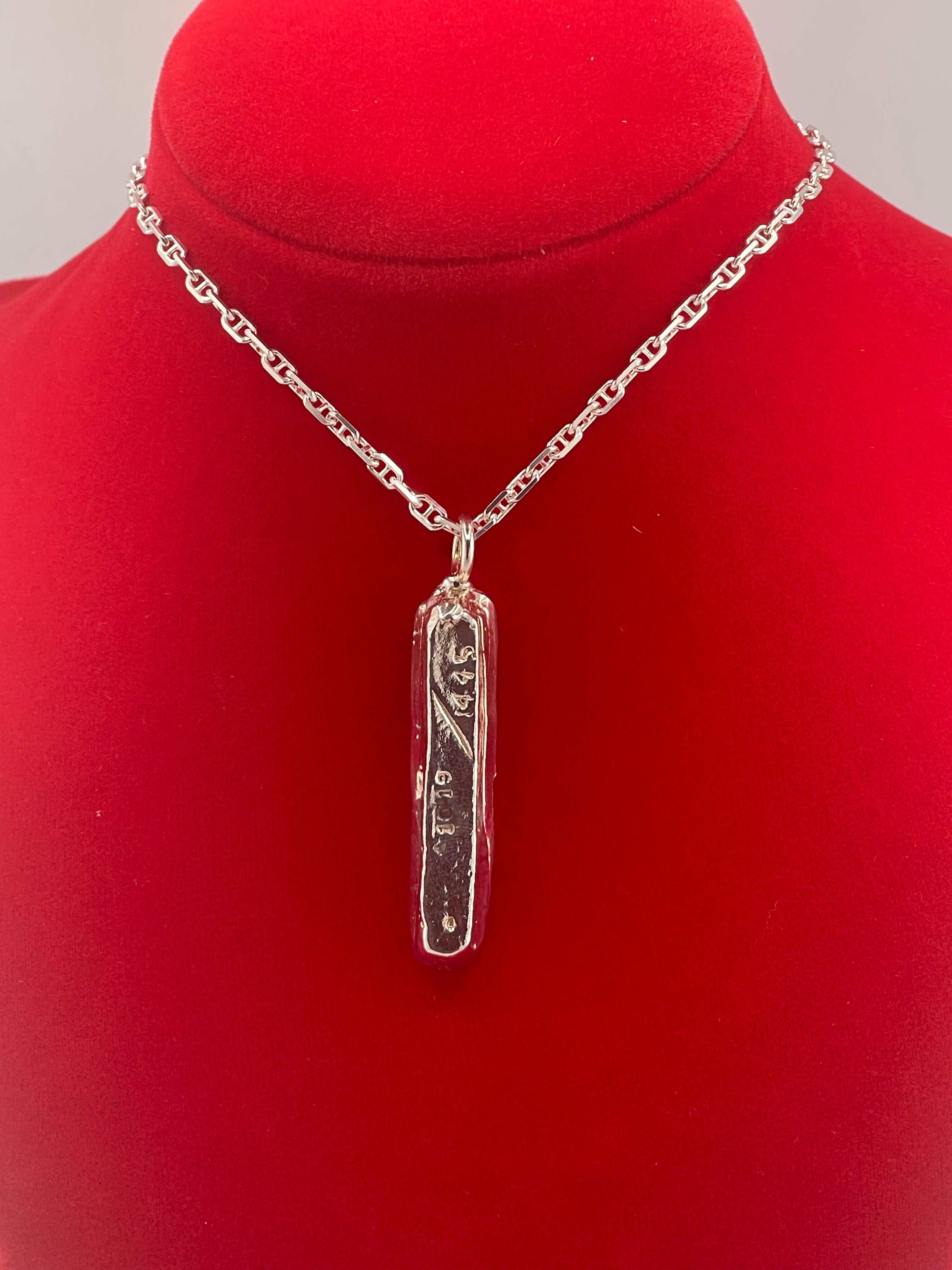 ATOCHA SILVER BAR PENDANT