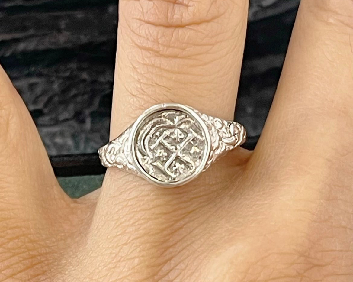 ATOCHA SILVER MINI COIN RING