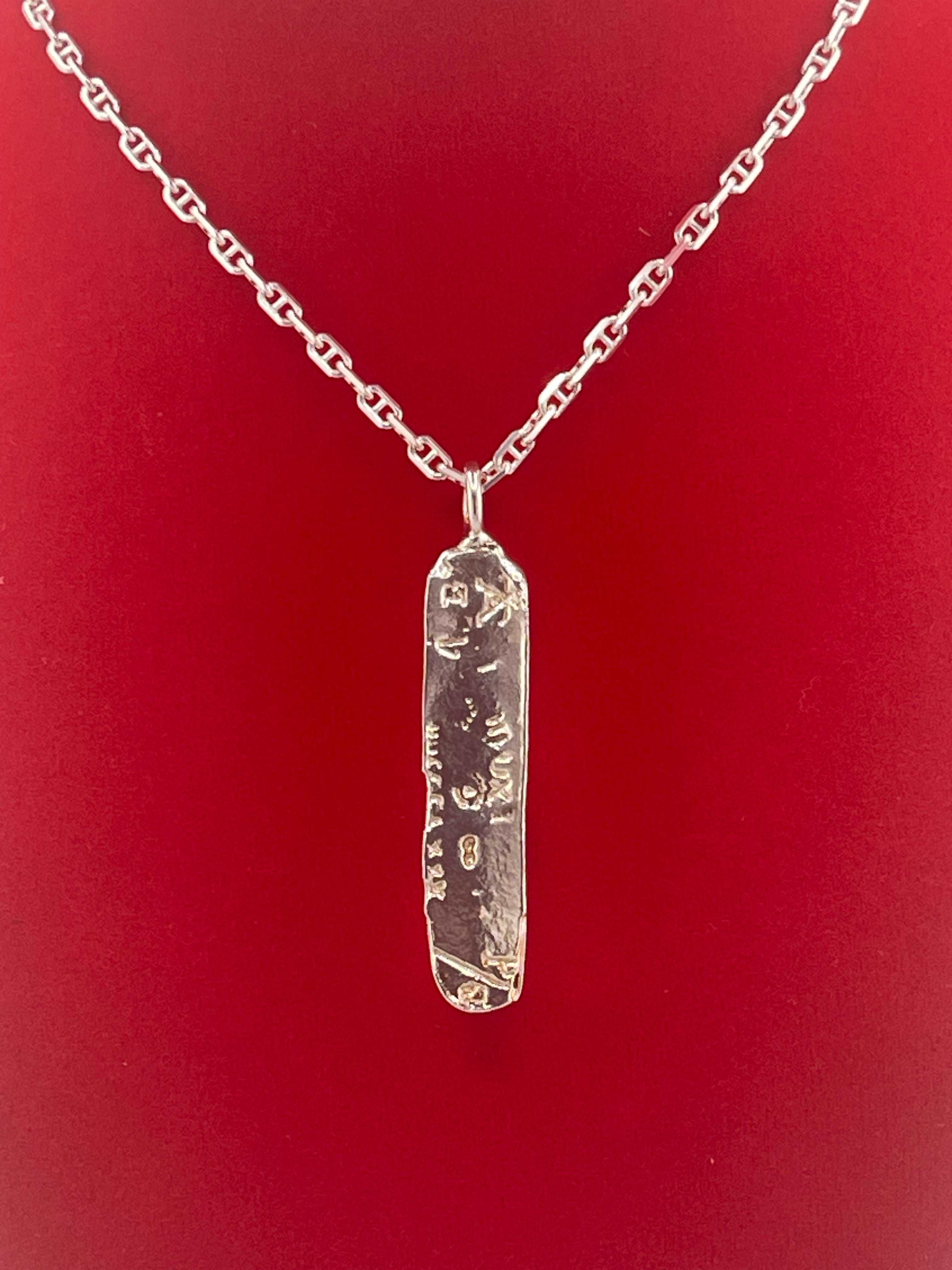 ATOCHA SILVER BAR PENDANT