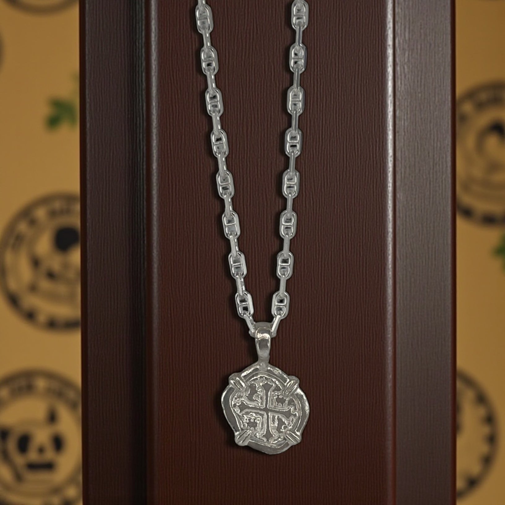 NUESTRA SENORA DE ATOCHA MINI SILVER COIN PENDANT