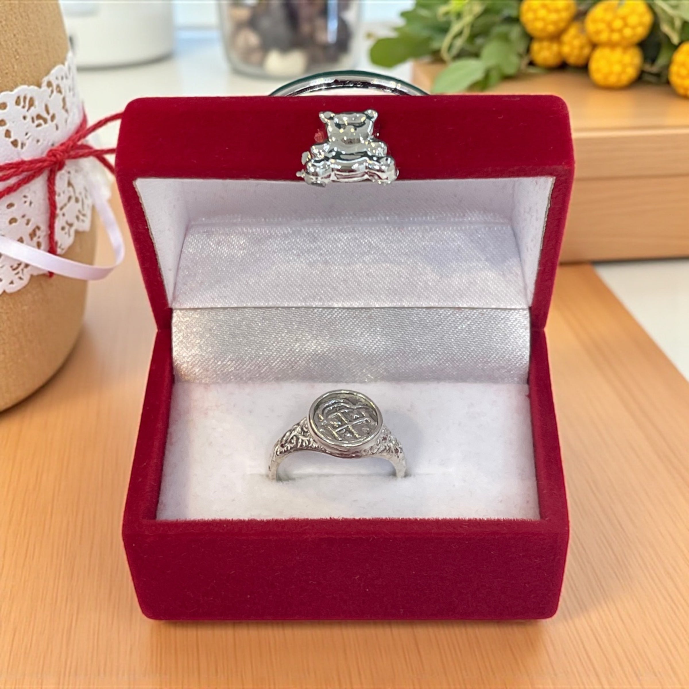 ATOCHA SILVER MINI COIN RING