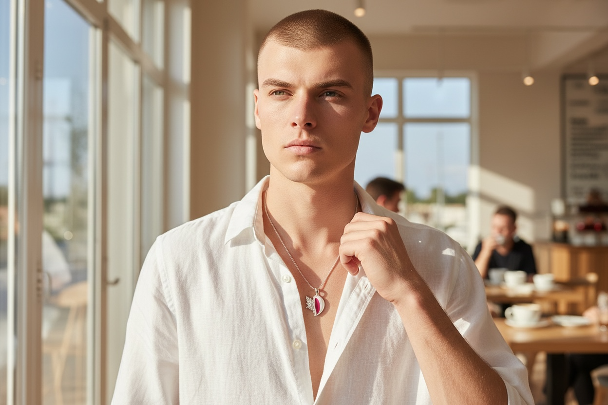 925 sterling silver handmade conch shell pendant