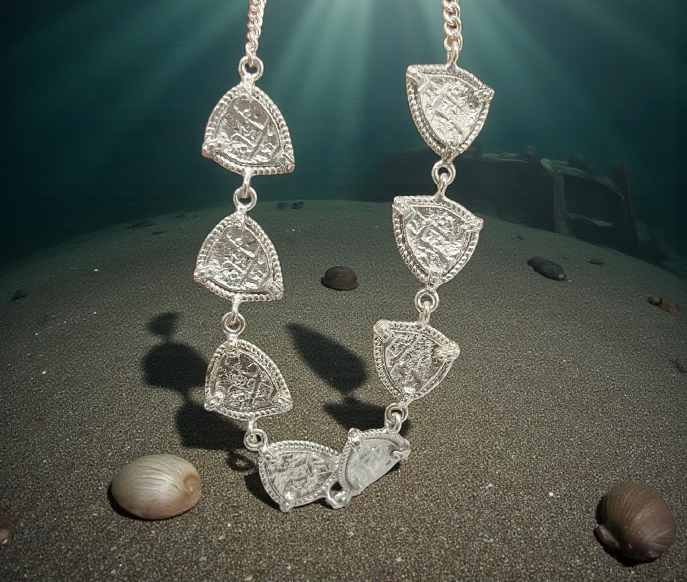 ATOCHA SILVER COIN NECKLACE HANDMADE FROM ATOCHA SILVER