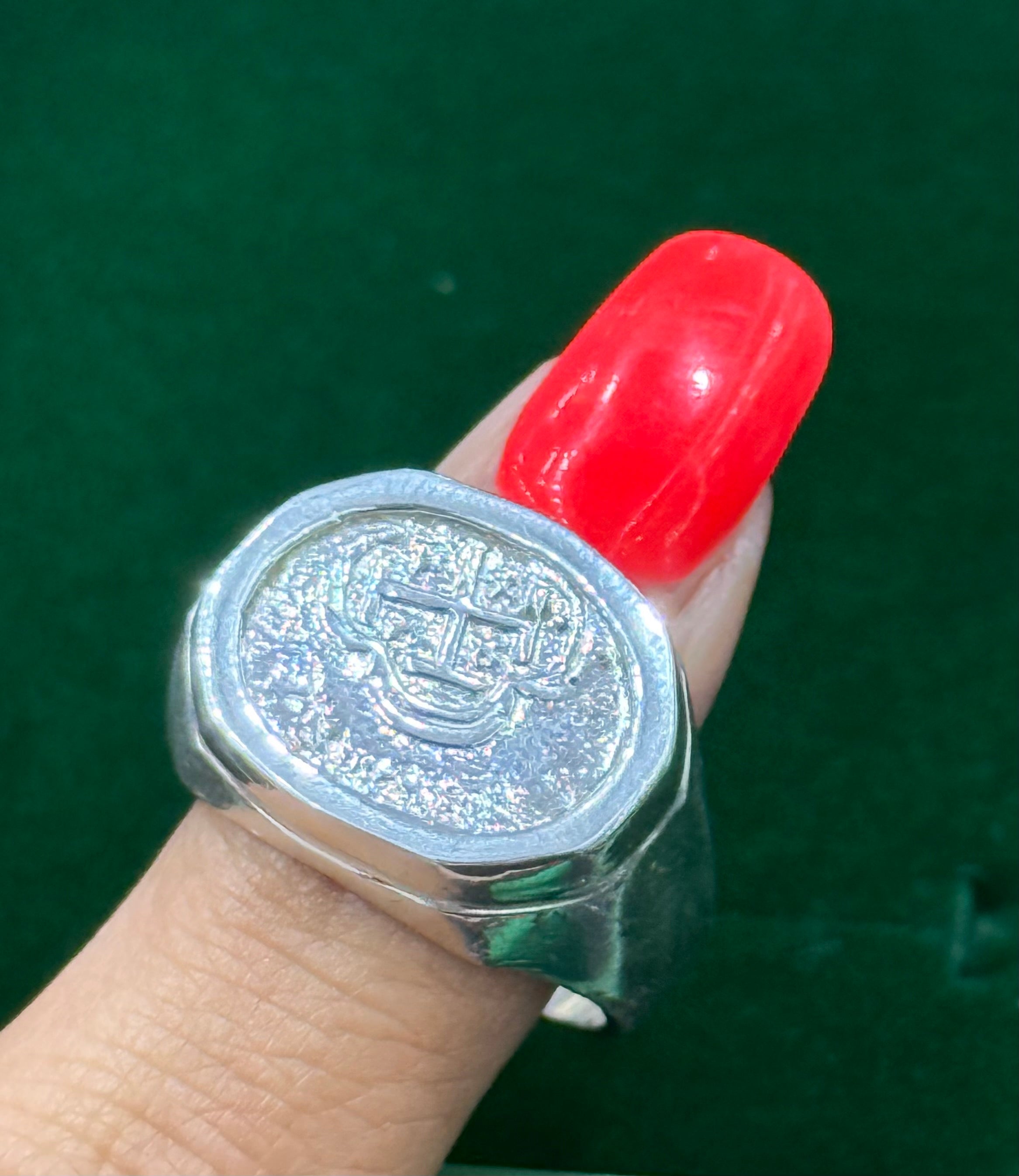 ATOCHA SILVER COIN RING