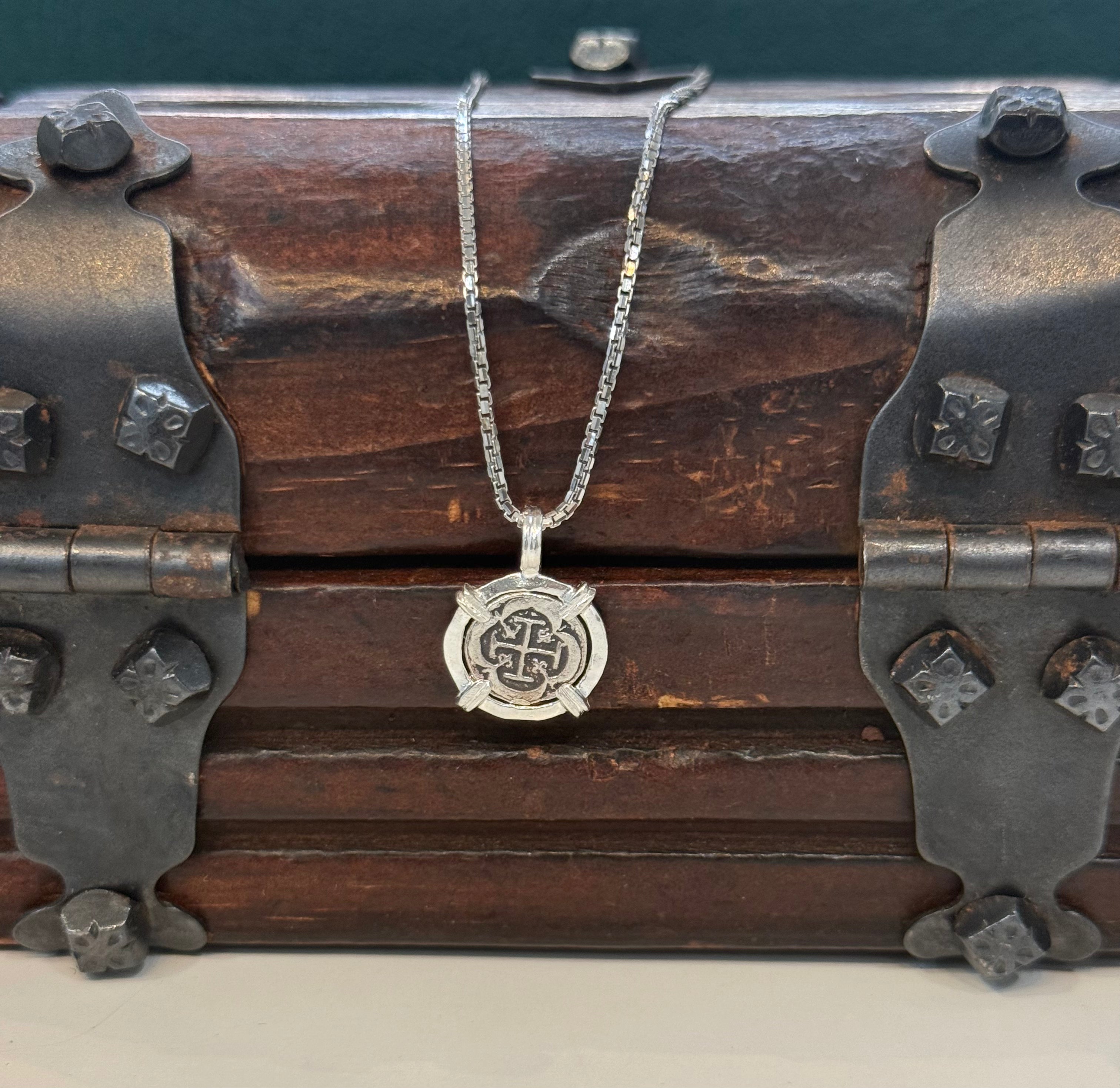 NUESTRA SENORA DE ATOCHA MINI SILVER COIN PENDANT