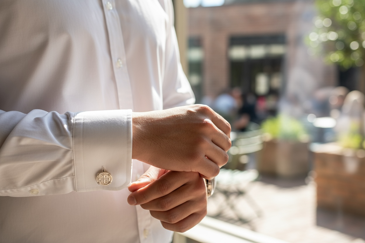 Atocha shipwreck coin Cufflinks 925 solid sterling silver made from atocha silver bars 22mm