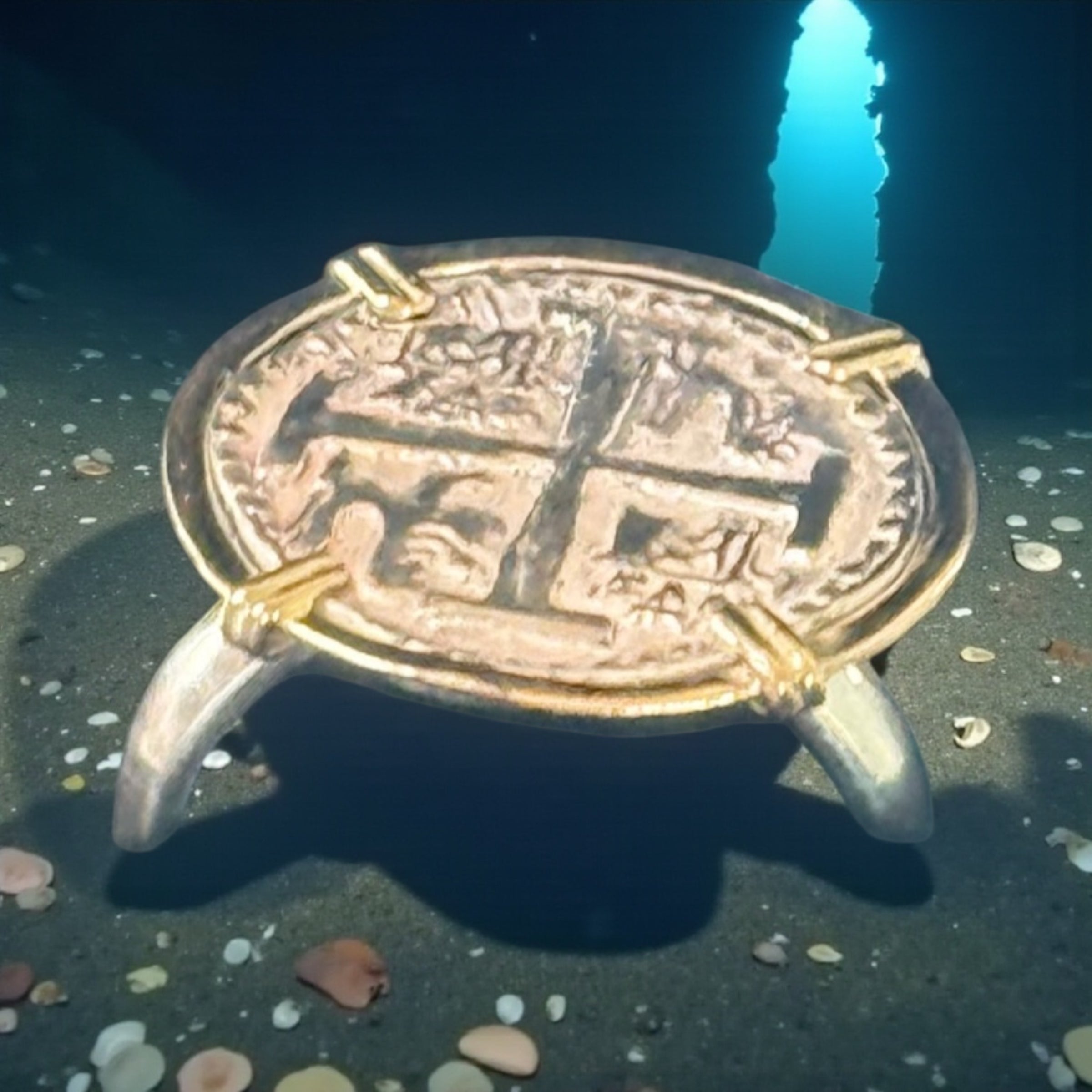 ATOCHA SILVER COIN RING IN 14k REAL GOLD BEZEL AND SILVER BAND