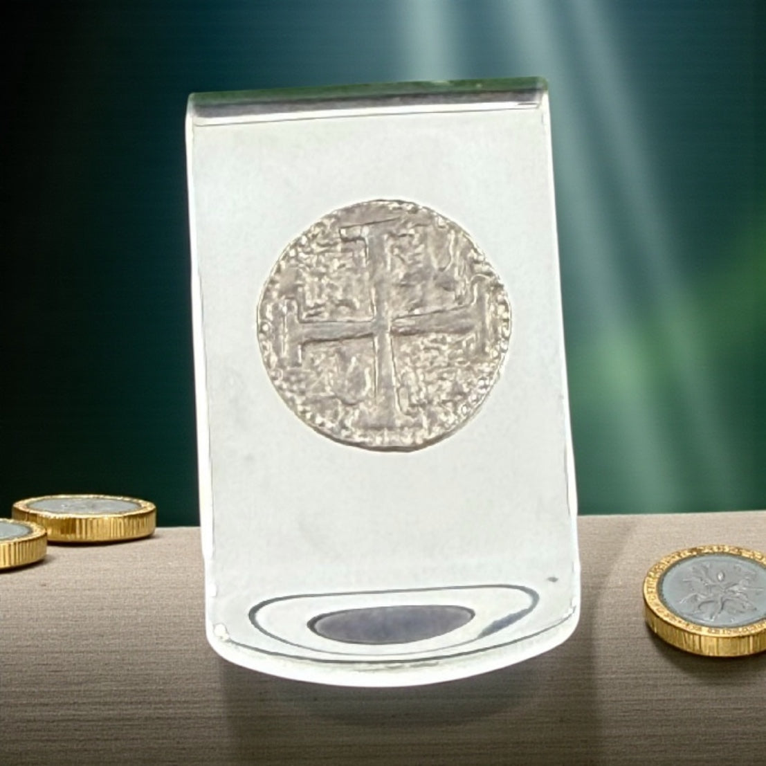 Atocha coin money clip in 925 solid sterling silver