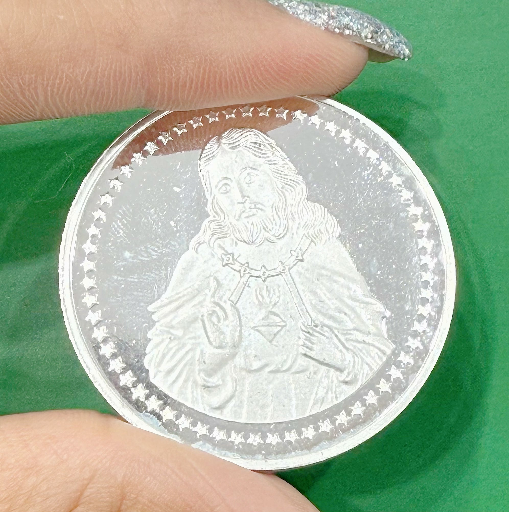 999 pure silver Jesus coin~ perfect gift