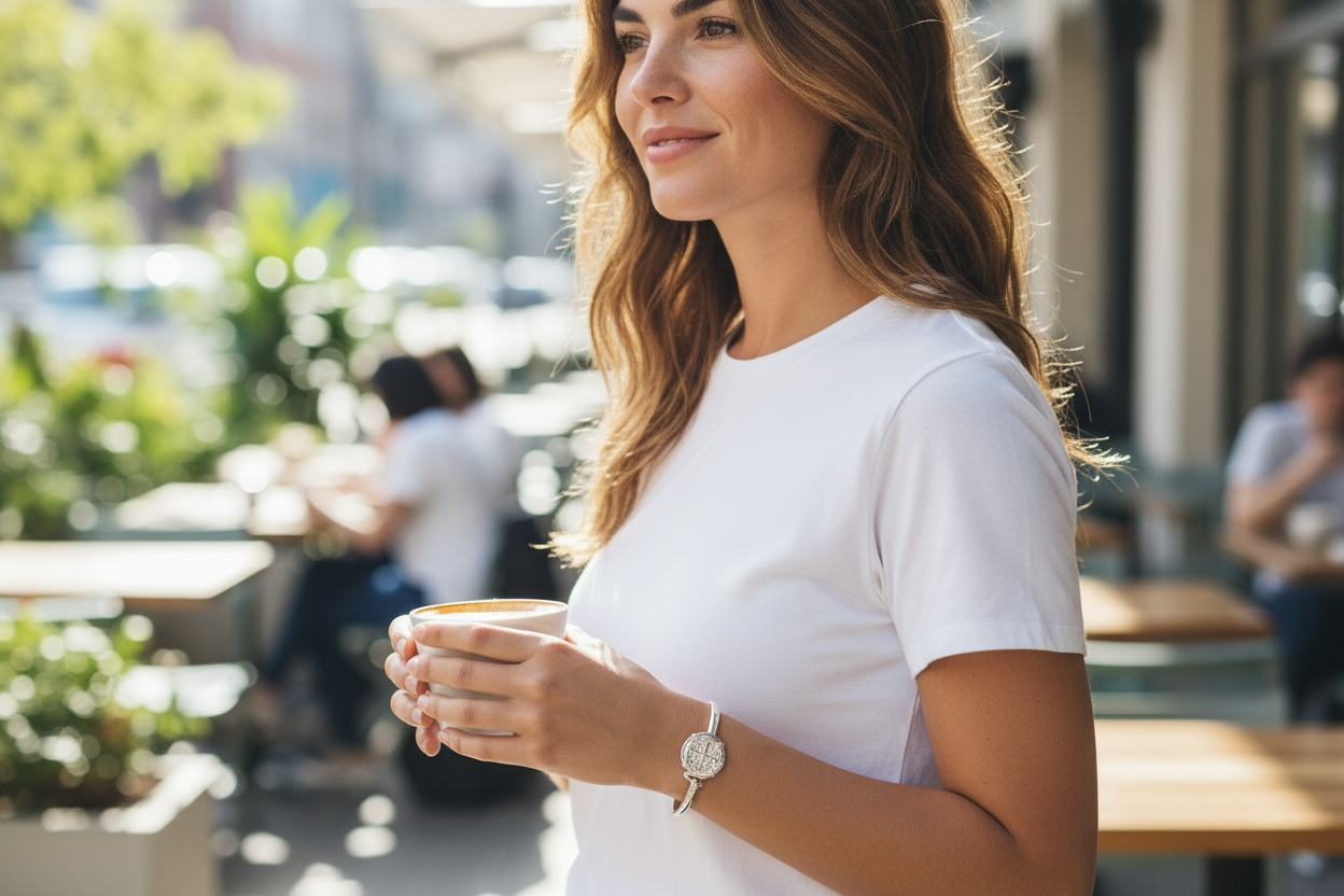 ATOCHA SOLID SILVER COIN BANGLE