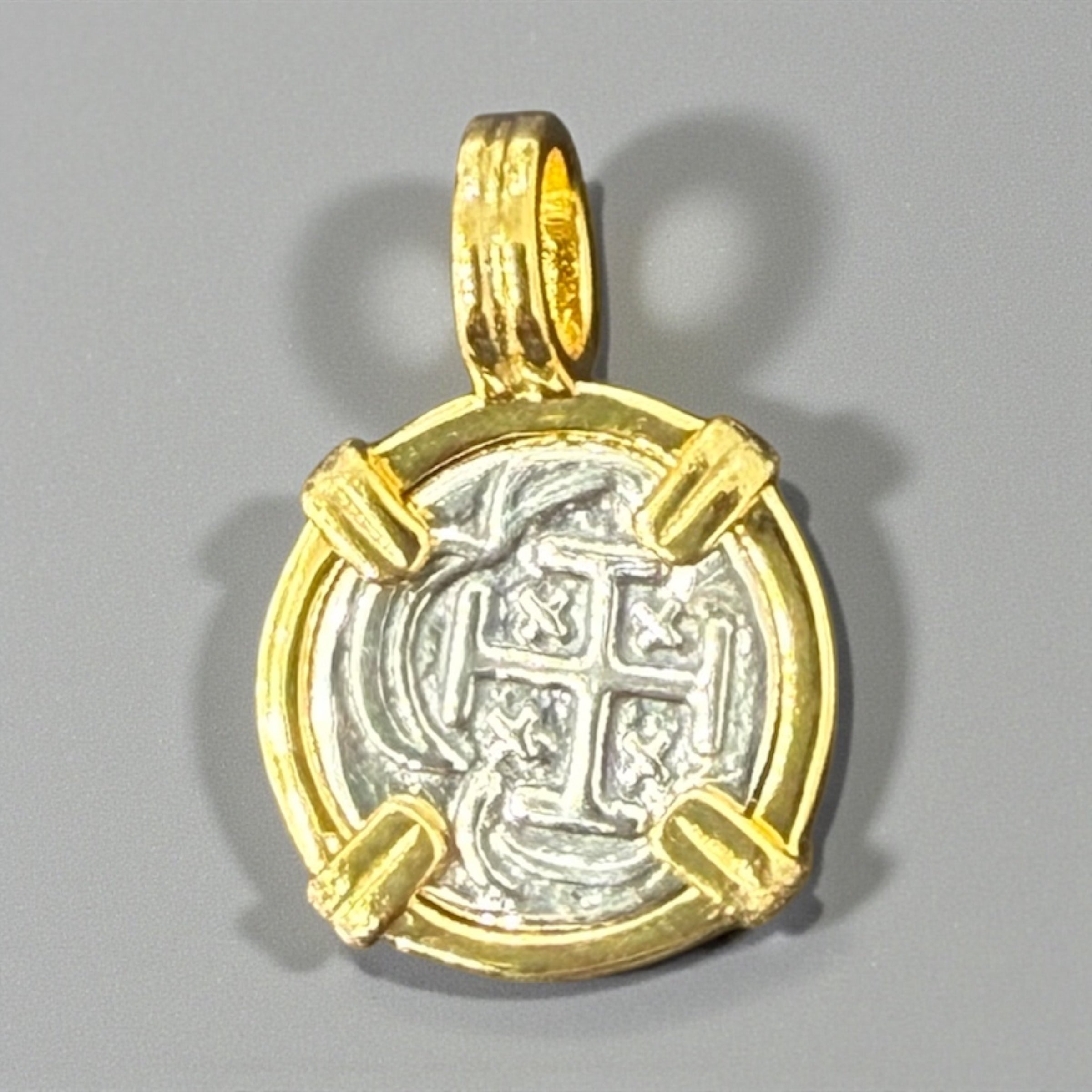 925 sterling silver atocha mini coin pendant 12mm