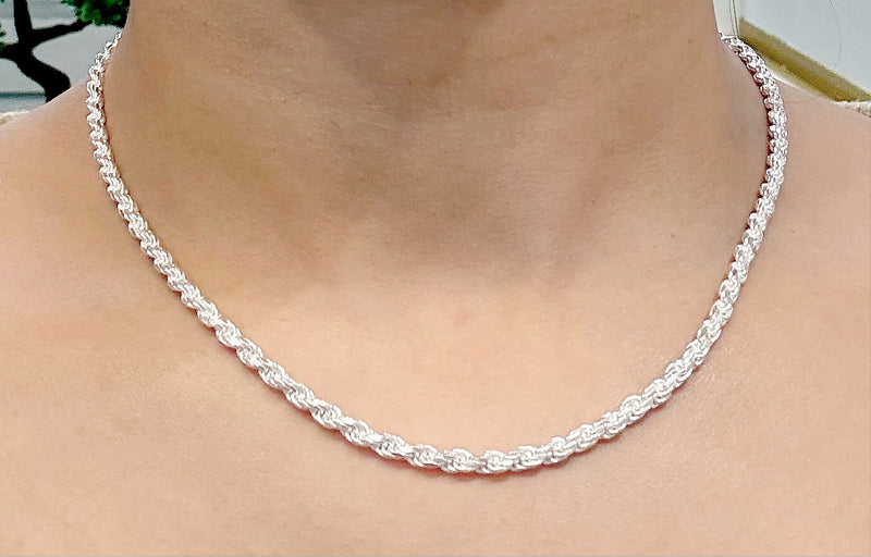 925 ITALIAN SOLID STERLING SILVER BEAUTIFUL CHAIN 3MM SOLD PER PIECE