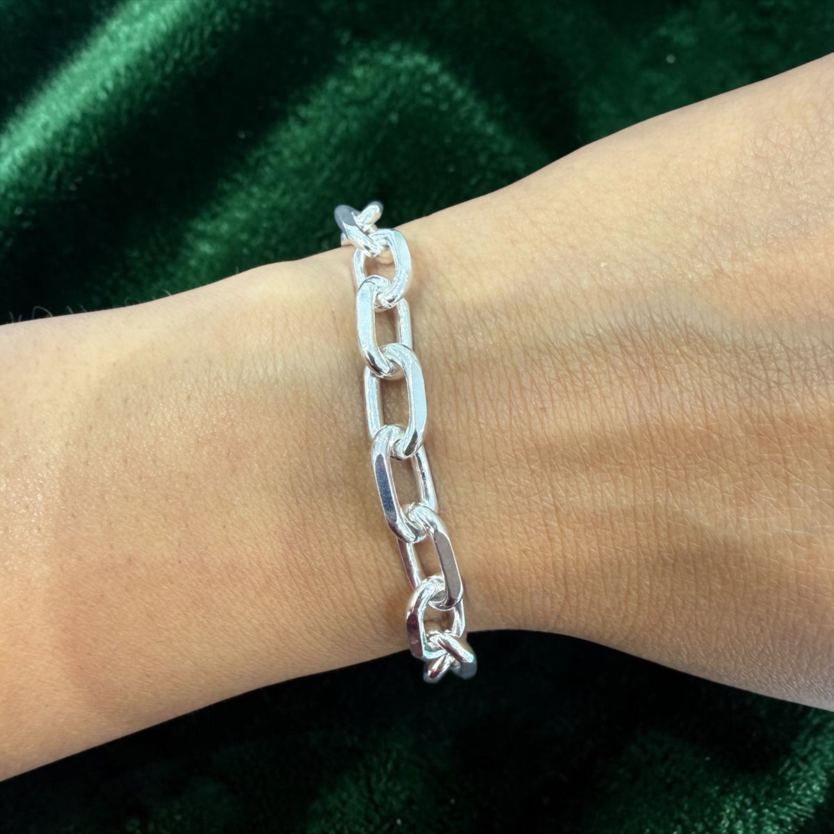 925 solid sterling silver 7.3mm bracelet