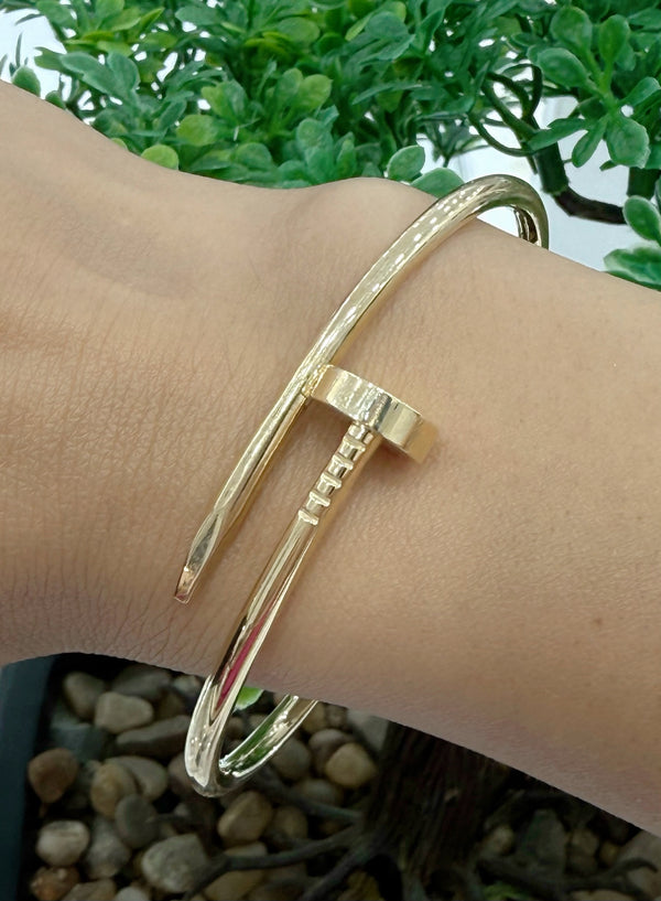 10K REAL SOLID GOLD FASHION BRACELET 8 INCHES