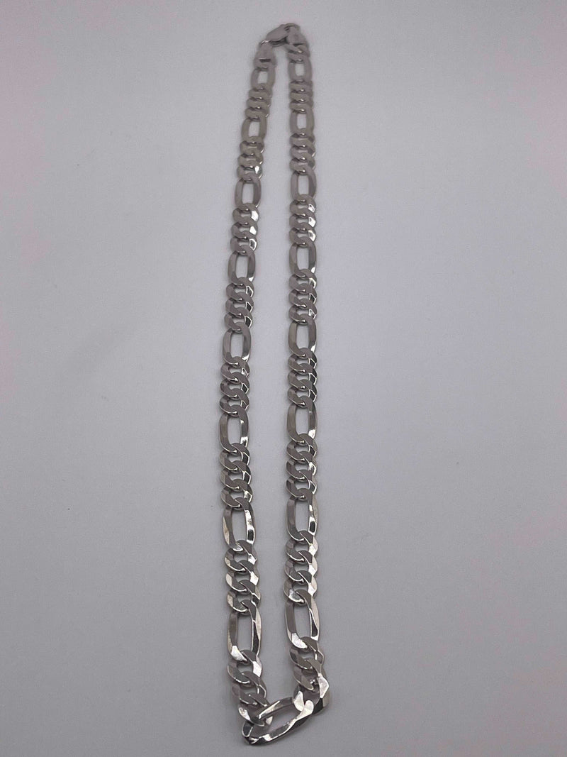 925 ITALIAN SOLID STERLING SILVER FIGARO CHAIN 6MM