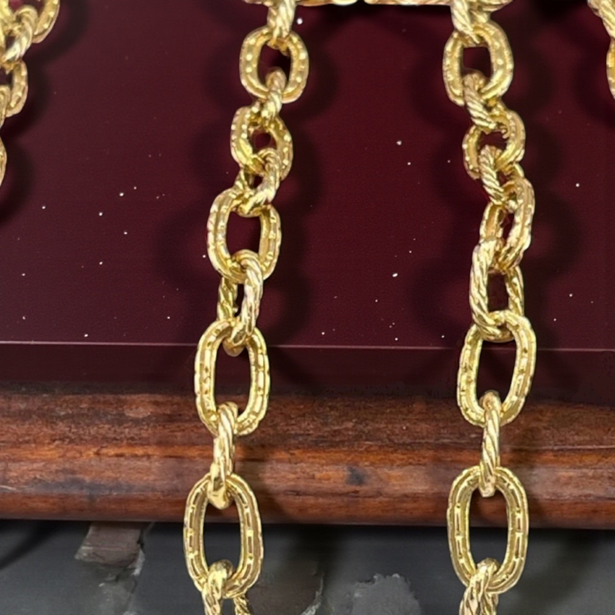 14K SOLID REAL GOLD HANDMADE MONEY CHAIN 5MM