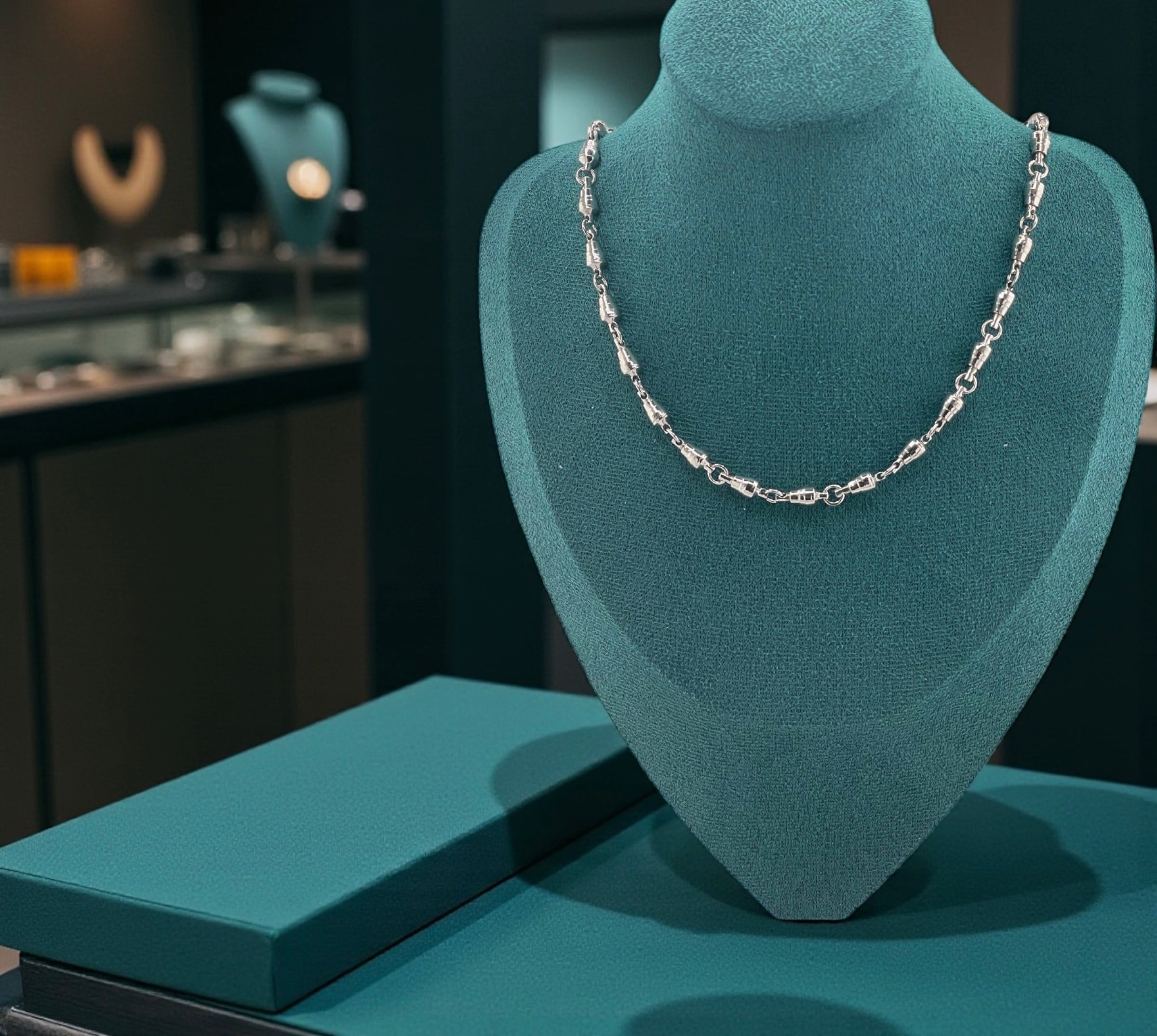 925 ITALIAN SOLID STERLING SILVER SWIVEL CHAIN 4MM 24” Long