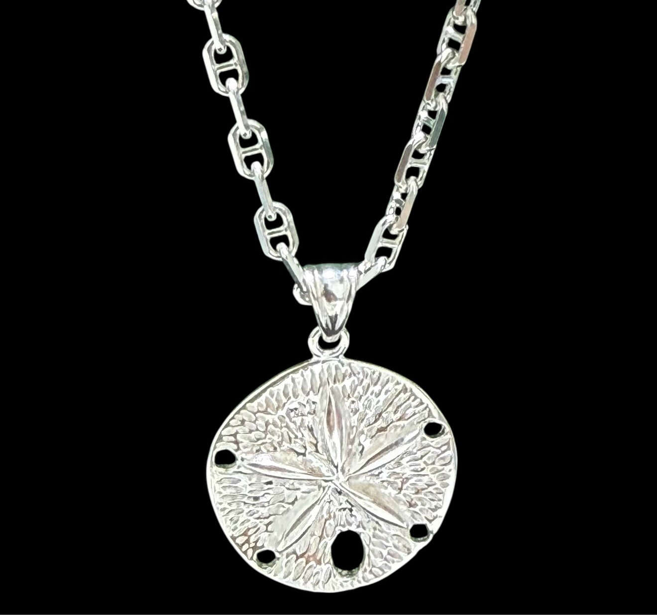 Beautiful sand dollar  charm pendant