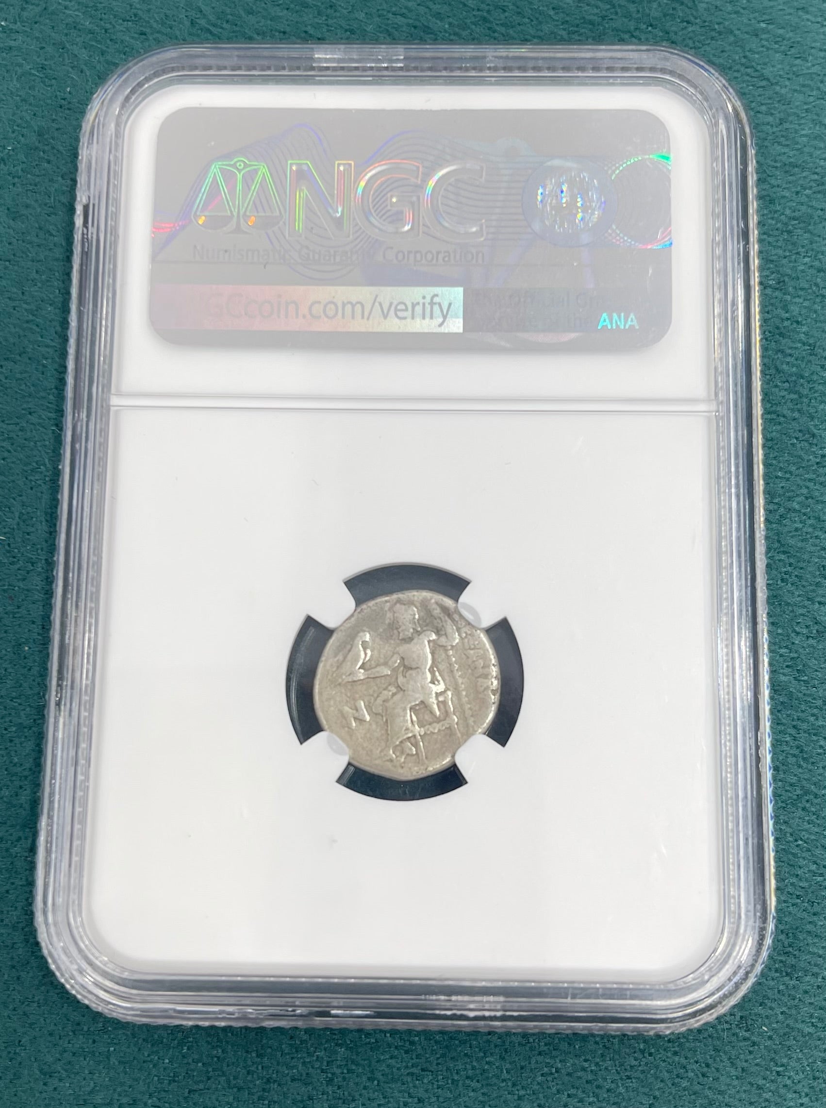 SEALED AND CERTIFIED KINGDOM OF MACEDON ALEXANDER III ‘the great’ COIN