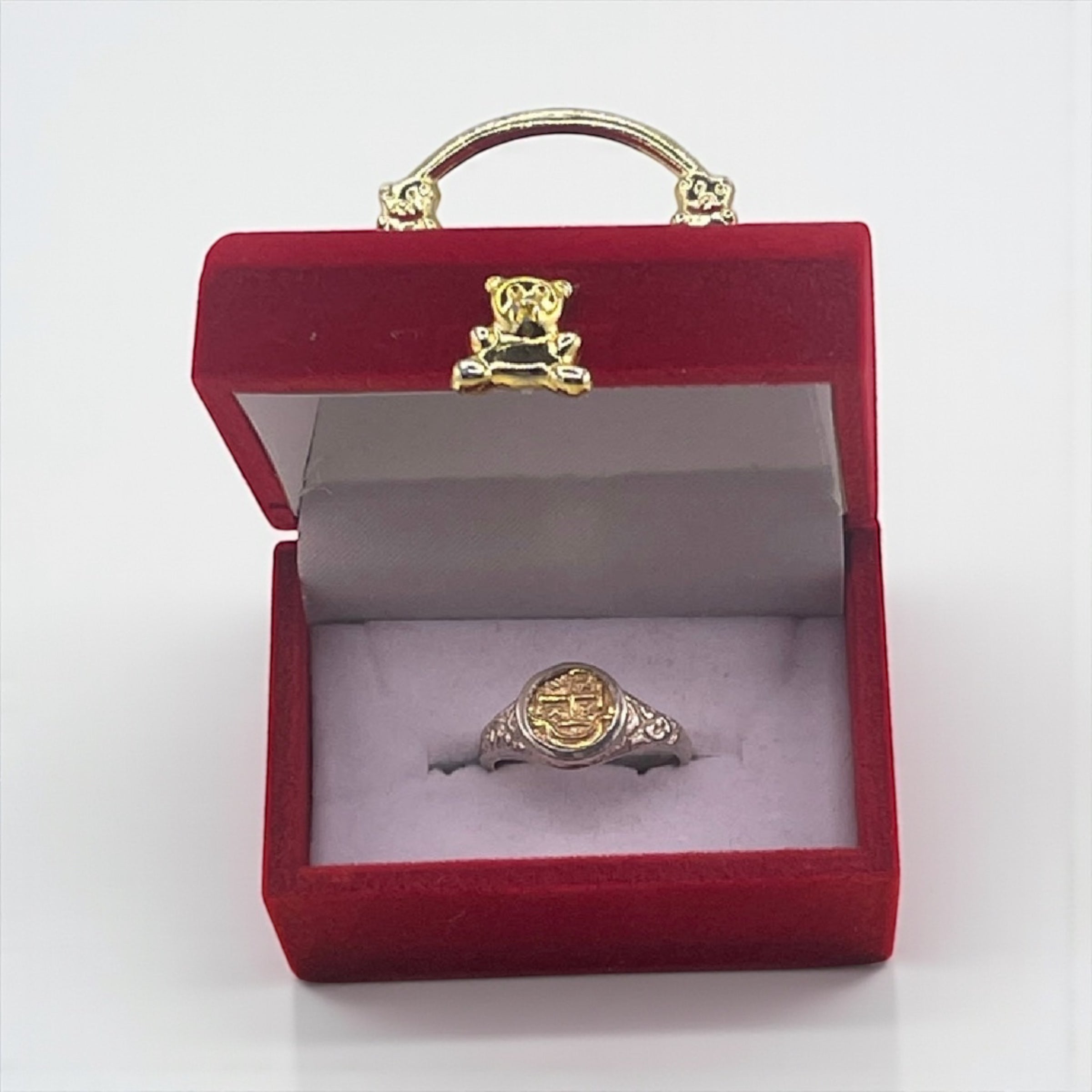 NUESTRA SENORA DE ATOCHA SILVER AND GOLD MINI COIN RING