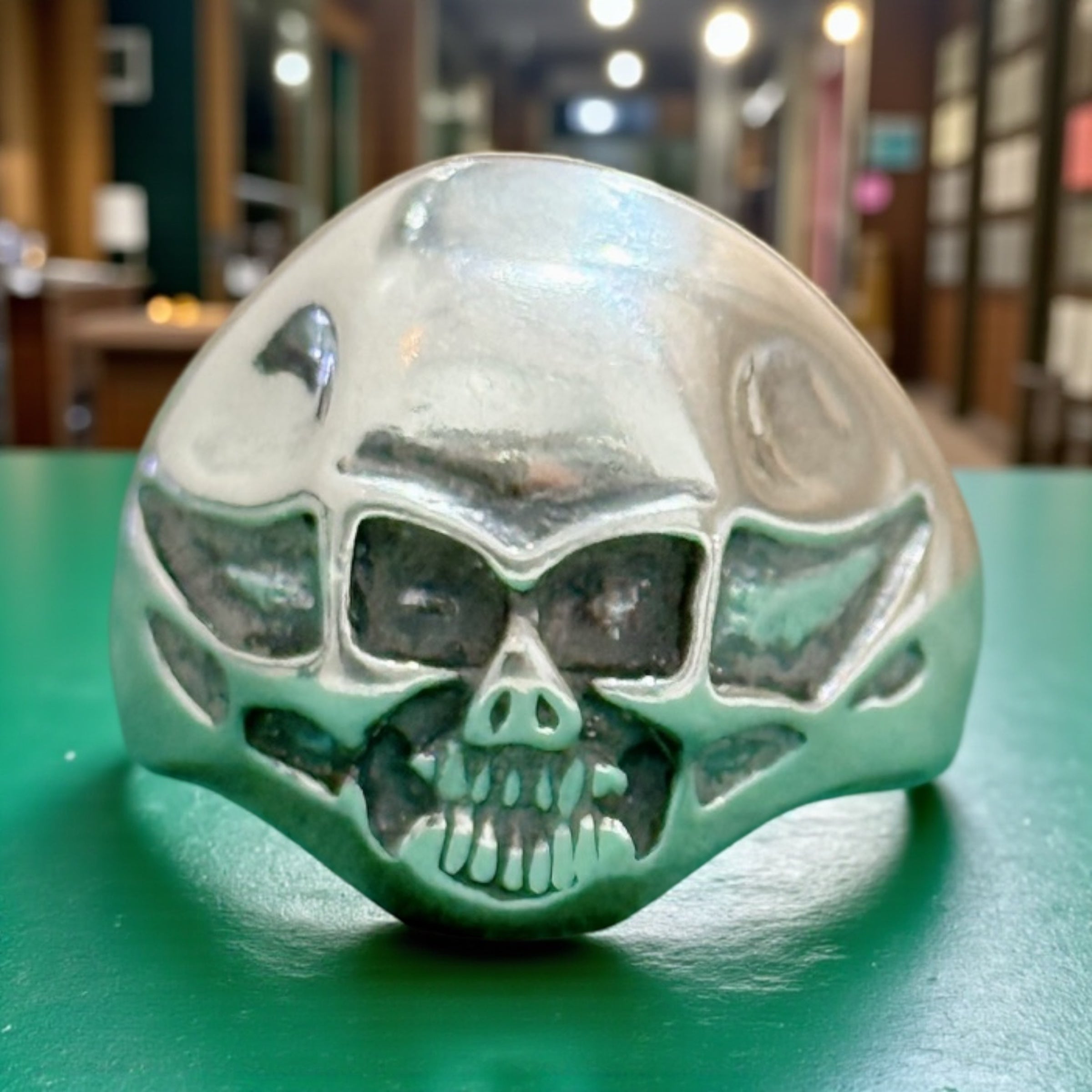 925 Solid Sterling Silver Handmade SKULL man’s ring
