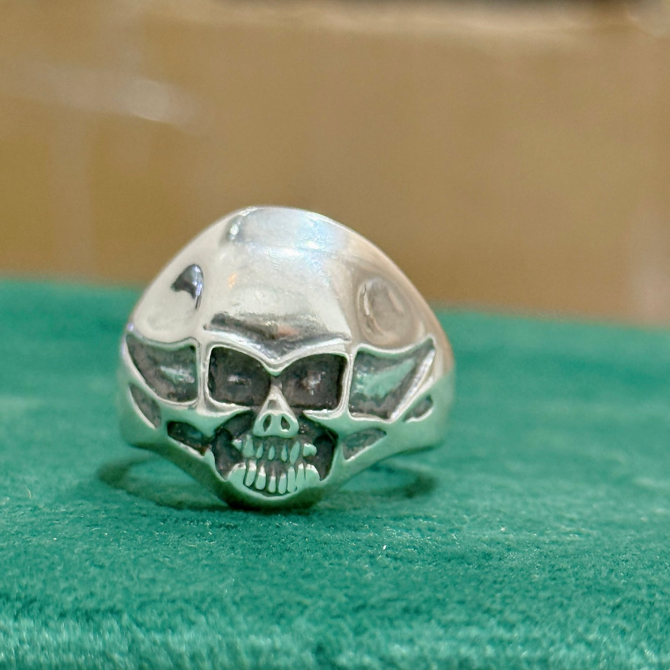 925 Solid Sterling Silver Handmade SKULL man’s ring