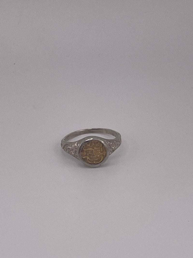 NUESTRA SENORA DE ATOCHA SILVER AND GOLD MINI COIN RING