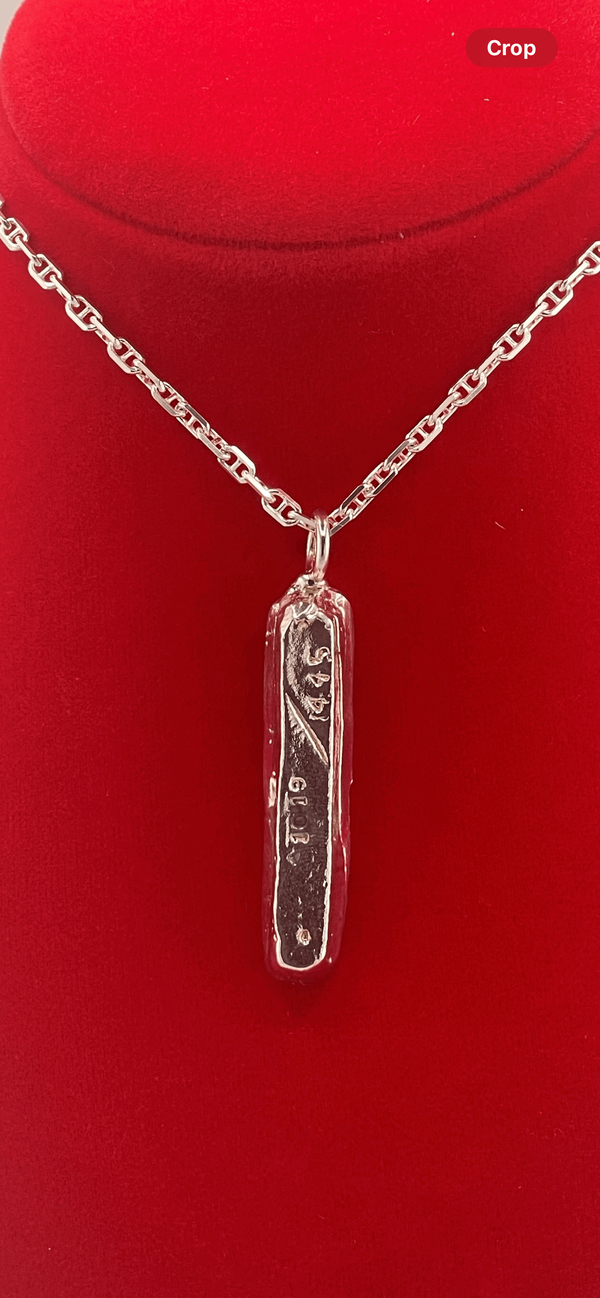 ATOCHA  SILVER BAR PENDANT