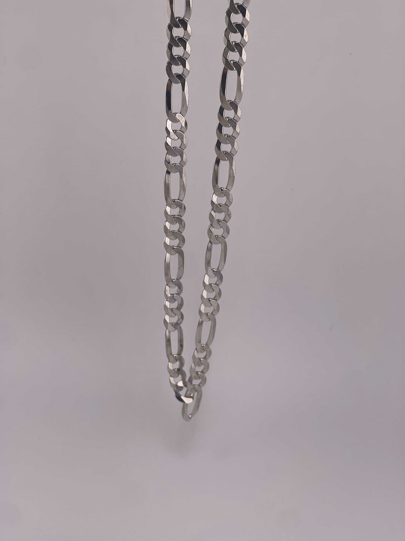 925 ITALIAN SOLID STERLING SILVER FIGARO CHAIN 6MM