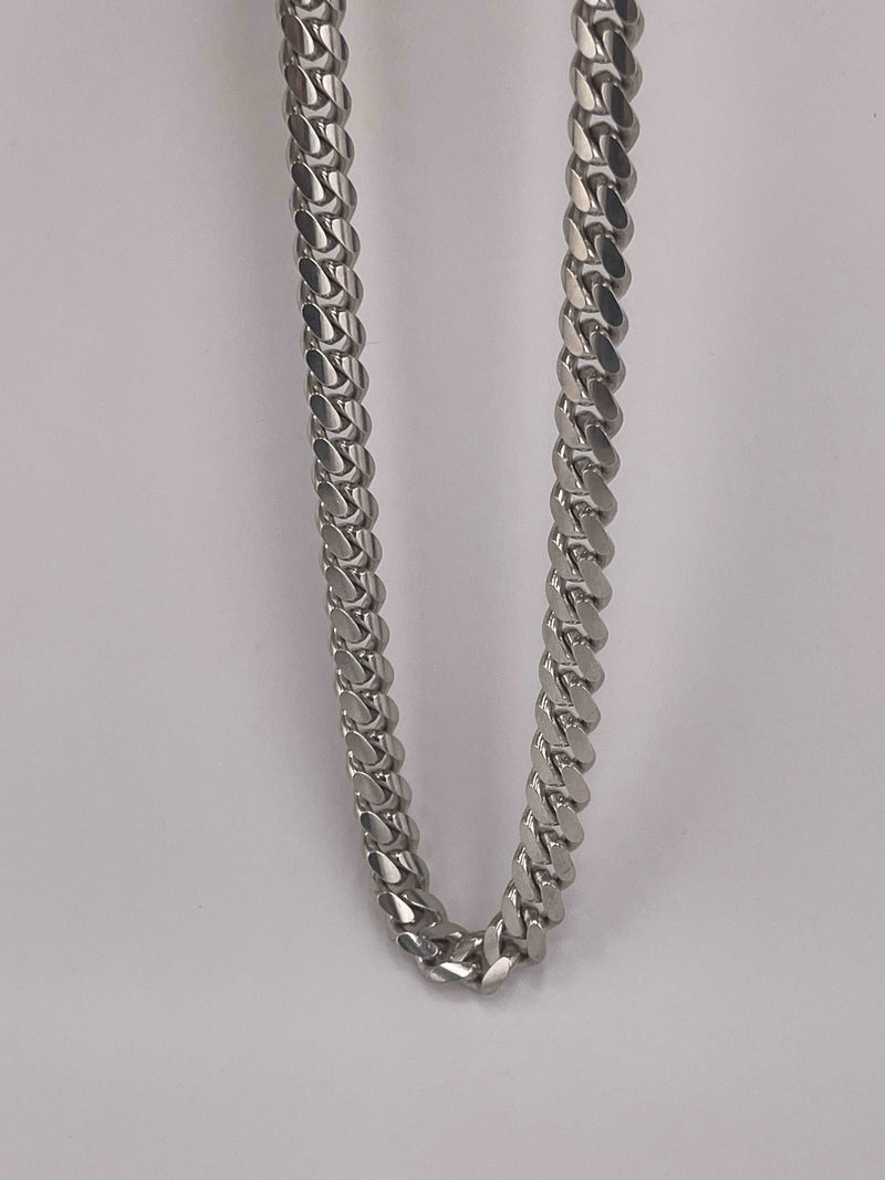 925 ITALIAN SOLID HEAVY STERLING SILVER CUBAN CHAIN 9MM