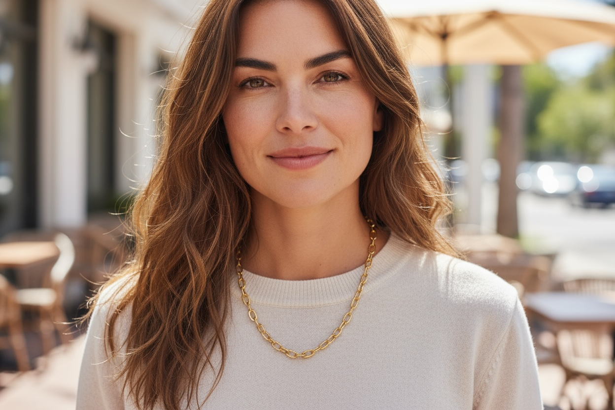 14K SOLID REAL GOLD HANDMADE MONEY CHAIN 5MM