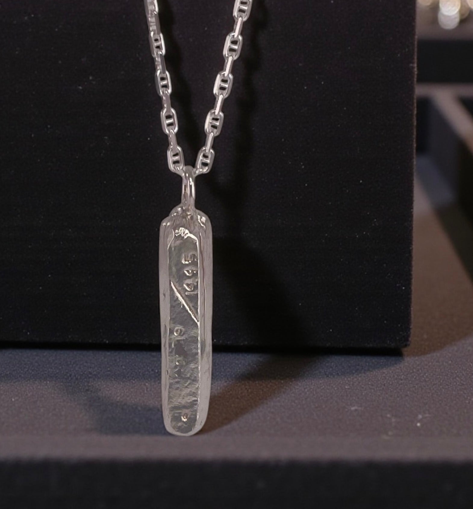ATOCHA  SILVER BAR PENDANT