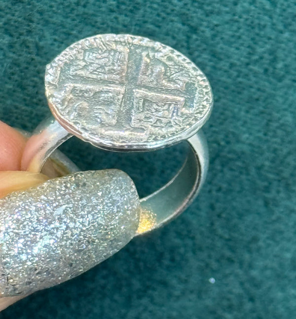 ATOCHA SILVER COIN RING