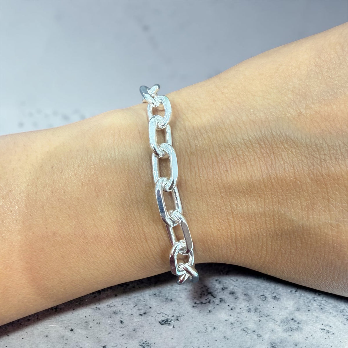 925 solid sterling silver 7.3mm bracelet