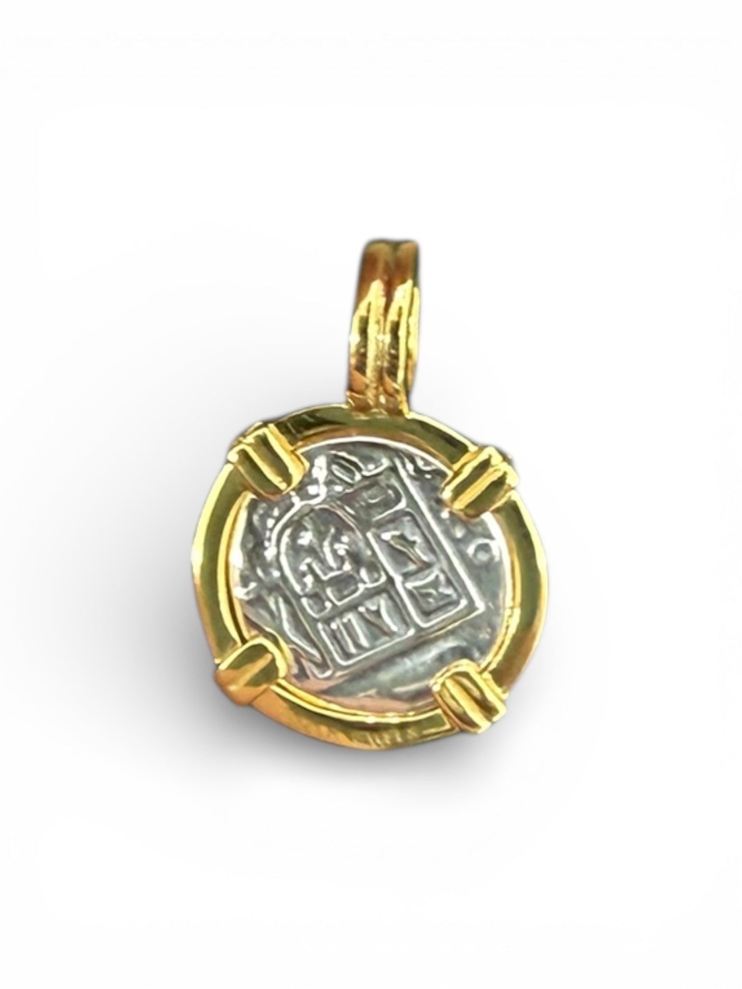 925 sterling silver atocha mini coin pendant 12mm