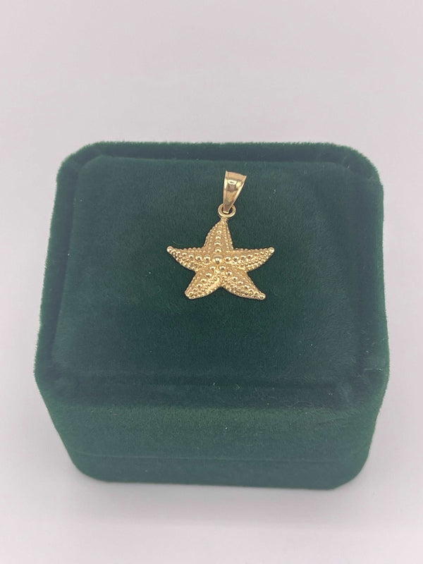 14K REAL GOLD STARFISH PENDANT